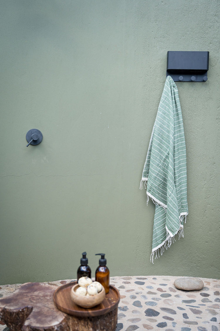 Go Green Pinstripe Bath Towel