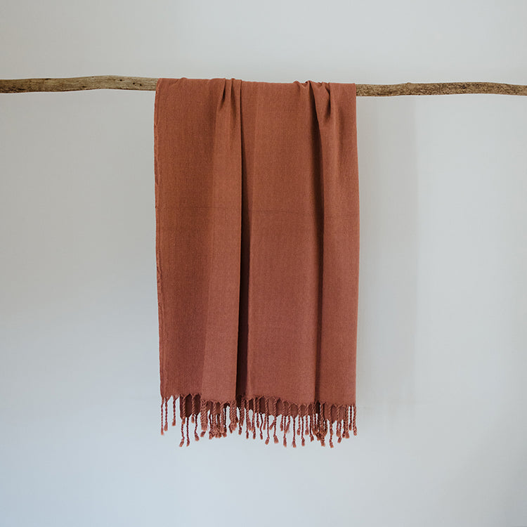 Plum Stonewashed Towel