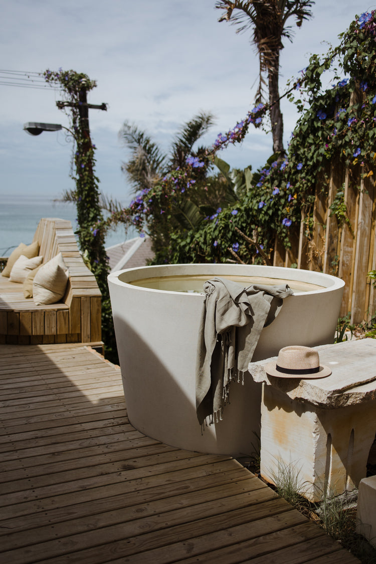 Khaki Stonewashed Towel