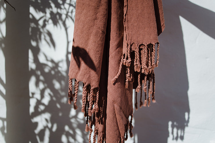 Plum Stonewashed Towel